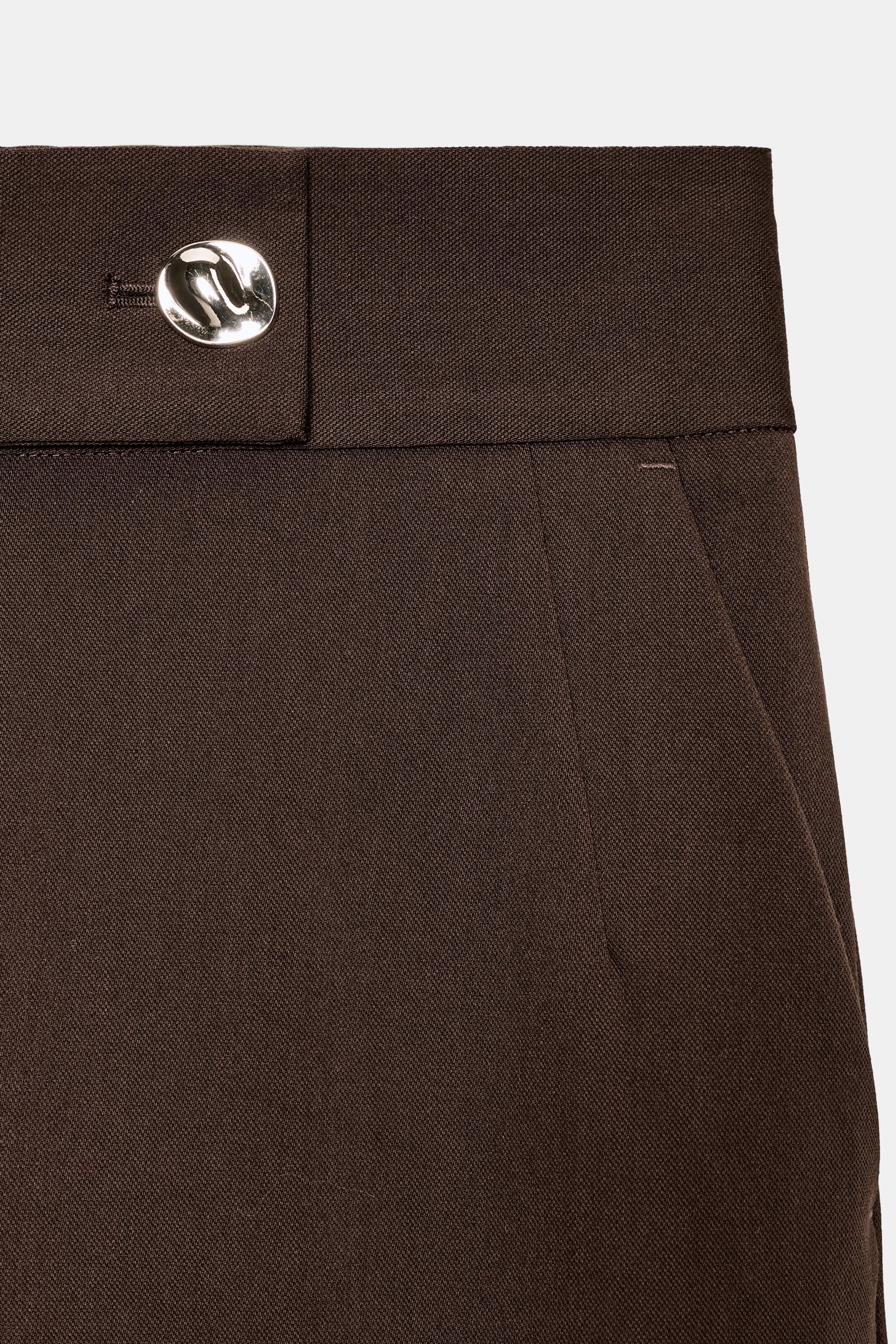 HIGH-WAISTED STRAIGHT LEG PANTS